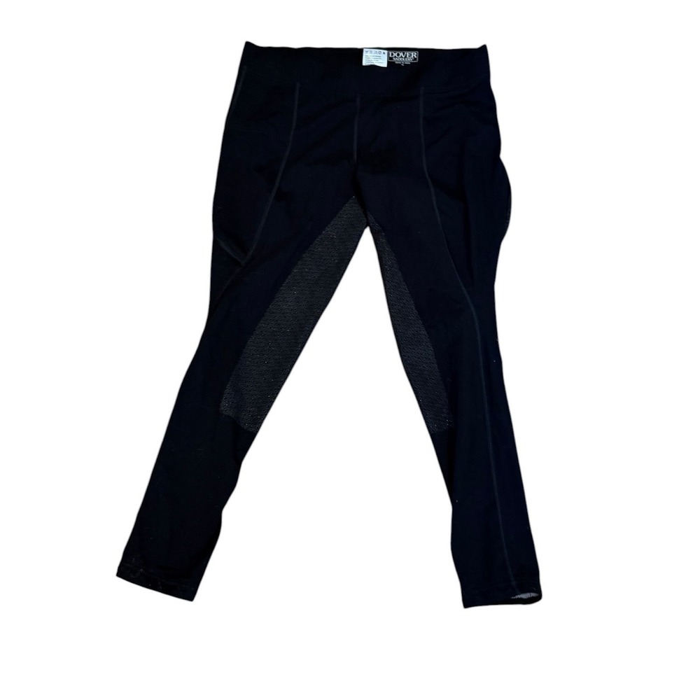 Dover‎ Saddlery Women Black Full Seat Silicone Grip Equestrian Riding Tights XL